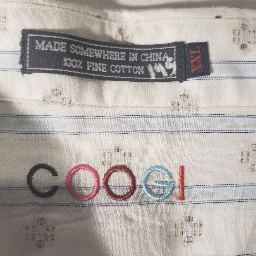 Men's COOGI  LS Button Up Shirt w/Cufflinks - Picture 3 of 5